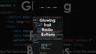 Glowing Effect Radio Buttons | Stunning Animation with CSS & JavaScript #shorts #cssanimation