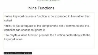 Inline Functions In C++