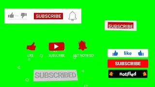 green screen youtube buttond pack | green screen videos