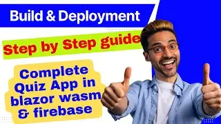 quiz app in blazor wasm using firebase db & auth | Build | Host