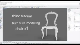 Rhino 6 tutorial chair modeling part 1