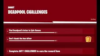 FORTNITE DEADPOOL ALL CHALLENGES WEEK 1