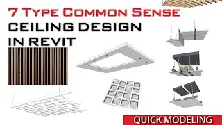 Learn how to make 3 types of ceiling designs in Revit Tutorial | 7 Different Ceiling