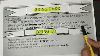 Phrasal verbs | BRING | Part-2 | English grammar