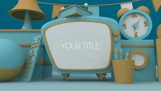 Intro template for Kids - cartoon 3d (No copyright)