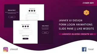 Create a Cool Login Form With Slide Effects || JavaFX Scene Builder