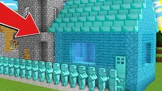 КТО ПОСТРОИЛ ЭТОТ АЛМАЗНЫЙ ДОМ В ДЕРЕВНЕ ЖИТЕЛЕЙ В МАЙНКРАФТ | Риколит Minecraft