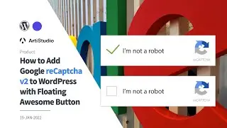 How to Add Google reCaptcha v2 to WordPress with Floating Awesome Button