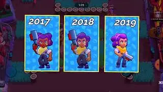 Как менялись бойцы Brawl Stars с 2017 года по 2019 года