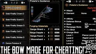 Monster Hunter RIse Sunbreak The Lucent Nargacuga Bow That Was made for Cheaters!meme parodie!