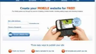 Free tools to create your own mobile site