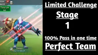 Lords mobile limited challenge Bloodlust stage 1|Grim Wolf limited challenge stage 1