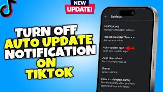 how to turn off auto update notification on tiktok