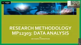 Research Methodology course (MP12303) |  DATA ANALYSIS