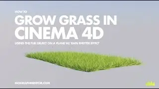 How To Grow Grass in Cinema 4D