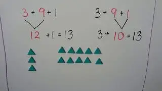 Grade 1 Math 3.10, Add 3 numbers (add in any order)