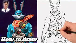 Free Fire Bunny Bundle DRAWING ❤️ Bunny Bundle DRAWING/How to draw Bunny Bundle