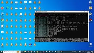 Loop video over Audio, Showvawes, scroll text at top with FFMPEG