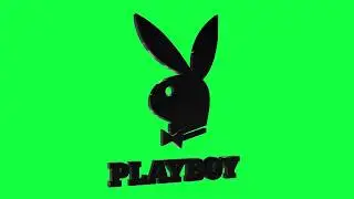 Playboy Green Screen Logo Loop Chroma Animation