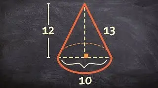 Finding the volume and surface area of a cone