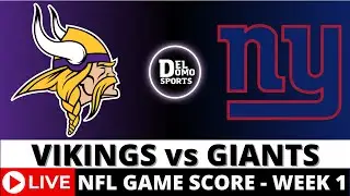 MINNESOTA VIKINGS VS NEW YORK GIANTS LIVE 🏈 NFL Game Score Play-by-Play Week 1 - SEP 8, 2024