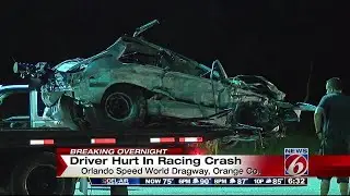 Crash at Orlando speedway leaves driver injured