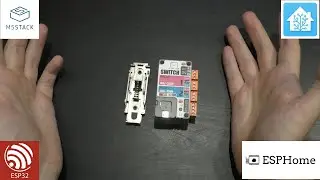 M5stack ATOM HUB Switch с контроллером ESP32 на DIN-рейку. Управление нагрузкой в Home Assistant.