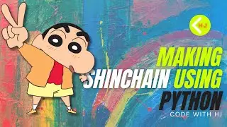 MAKING SHINCHAN USING PYTHON | Live Stream 🔴 | Code With HJ