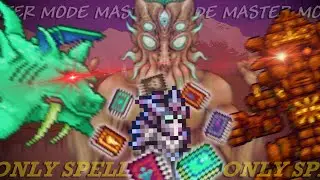 Can You Beat MASTER MODE Terraria With ONLY SPELL BOOKS?