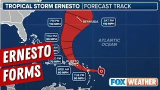 Tropical Storm Ernesto Becomes Atlantic Hurricane Season's Fifth Named Storm