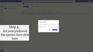 How To Change The Default File Opener In Microsoft Teams