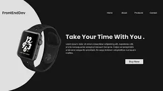 Simple Landing Page UI Design Using HTML and CSS | Pure CSS Landing Page