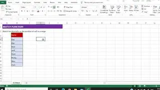 How to Know the Position of a cell in range  through Match function of Excel