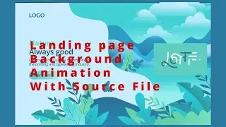 natural landing page animation with lottie