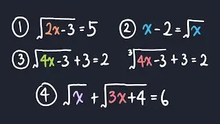 Solving Radical Equations with One or Two Radicals