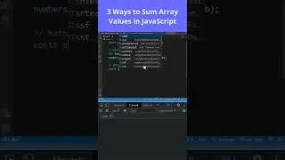 3 Ways to sum array Values in JavaScript #shorts #viral #shortsviral