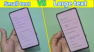 How to change font size in redmi note 12 13 11