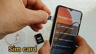 comment mettre une puce et carte mémoire SD pour le Huawei nova y61, How to put a sim card