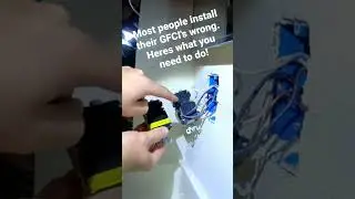 Most people install their GFCI's wrong! GFCI not working after replacement? What to check!