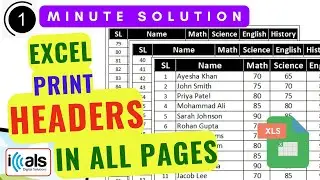 How to Print Headers on All Pages in Excel