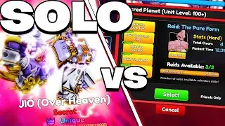 Can UNIQUE DIO (OVERHEAVEN) SOLO *NEW* Act 5: "The Pure Form" Raid - Anime Adventures Roblox