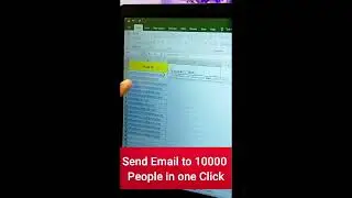 Send E-mails to 1000 people in one Click | Ek click m 1000 logo bheje emails | 