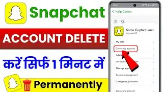 snapchat account delete kaise kare permanently | how to delete snapchat account permanently