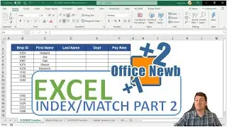 Microsoft Excel INDEX and MATCH Functions Part 2