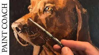 Oil Painting Techniques | How I break down a PET PORTRAIT step by step