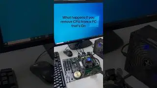 When you remove CPU from a running pc #cpu #viral #shorts #fyp #pcbuild