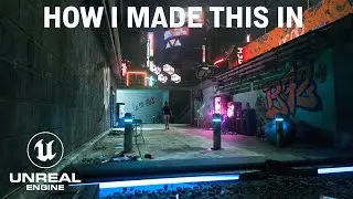 Cyberpunk City Beginner Tutorial // UNREAL ENGINE 5 #megascans #epicgames #unrealengine5