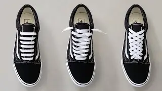 How To Lace Vans Old Skools (3 Ways w/ ON FEET) | Top Shoe Lace Styles