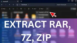 Windows 11: Extract RAR, 7z, Zip files on File Explorer (no extractor required)