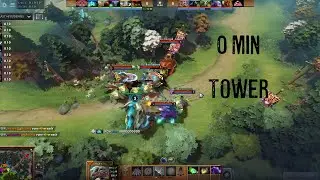 Zero min tower | This has never happened in dota 2 ever | AD2L Illegal vs POW